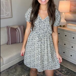 Staccato Floral V-Neck Dress